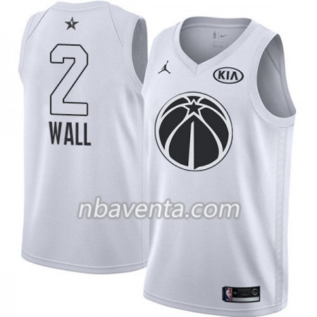 Camiseta Hombre Washington Wizards John Wall 2 2018 All Star Jordan Brand Blanco Swingman